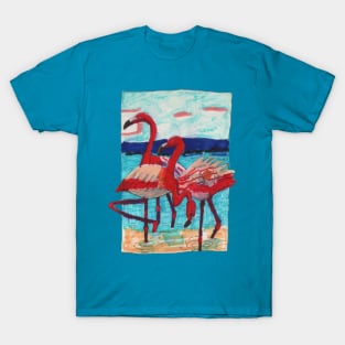 Flamingos on the Lake T-Shirt